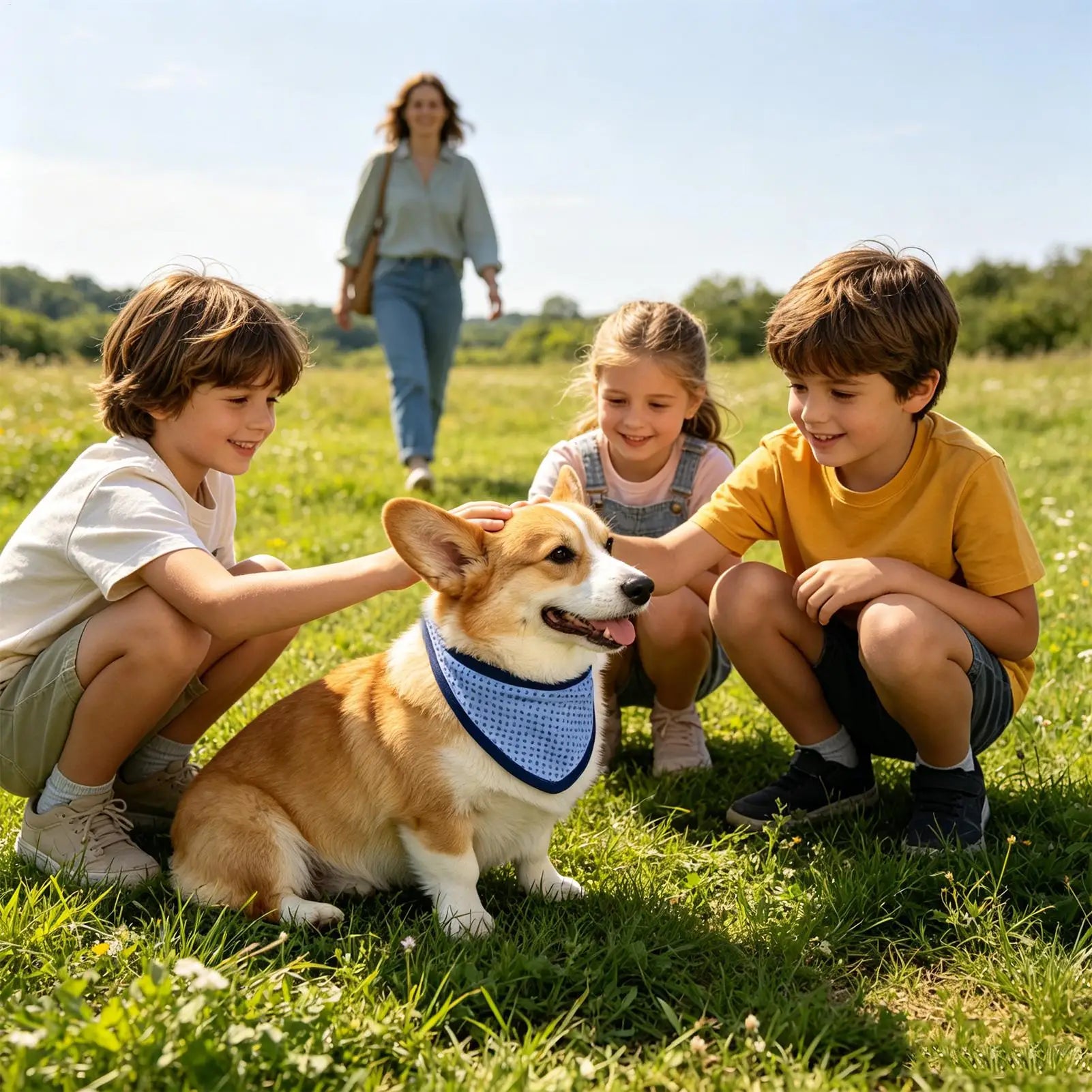 Dog Cooling Collar Reusable Puppy Bandana Dog Cool Down Bandana For Pet Parents Animal Lovers Trainers Park Lawn Yard Daily Wear Qme