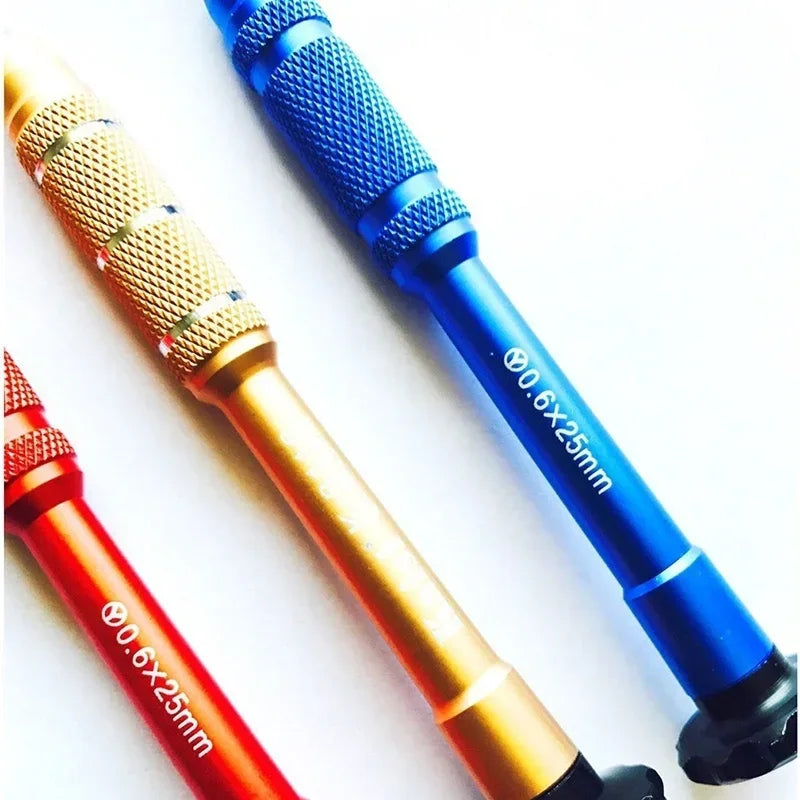 0.6 Tri Point Screwdriver Repair Triwing Tool Practical Household Small Tool Metal Mini Screwdriver Random Color Qme