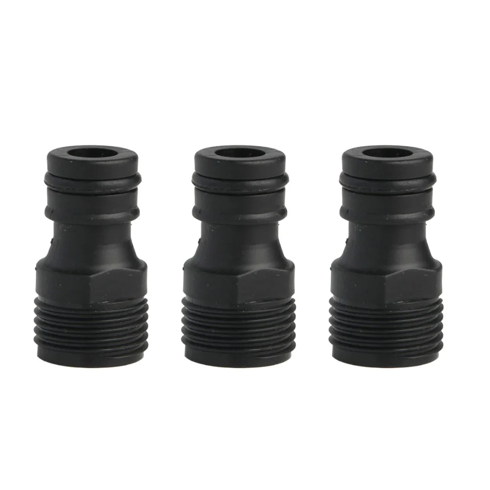 1/3/5/10Pcs 1/2" BSP Threaded Tap Adaptor Garden Water Hose Male Thread Quick Connector Garden Irrigation System Parts Adapter Qme 3pcs