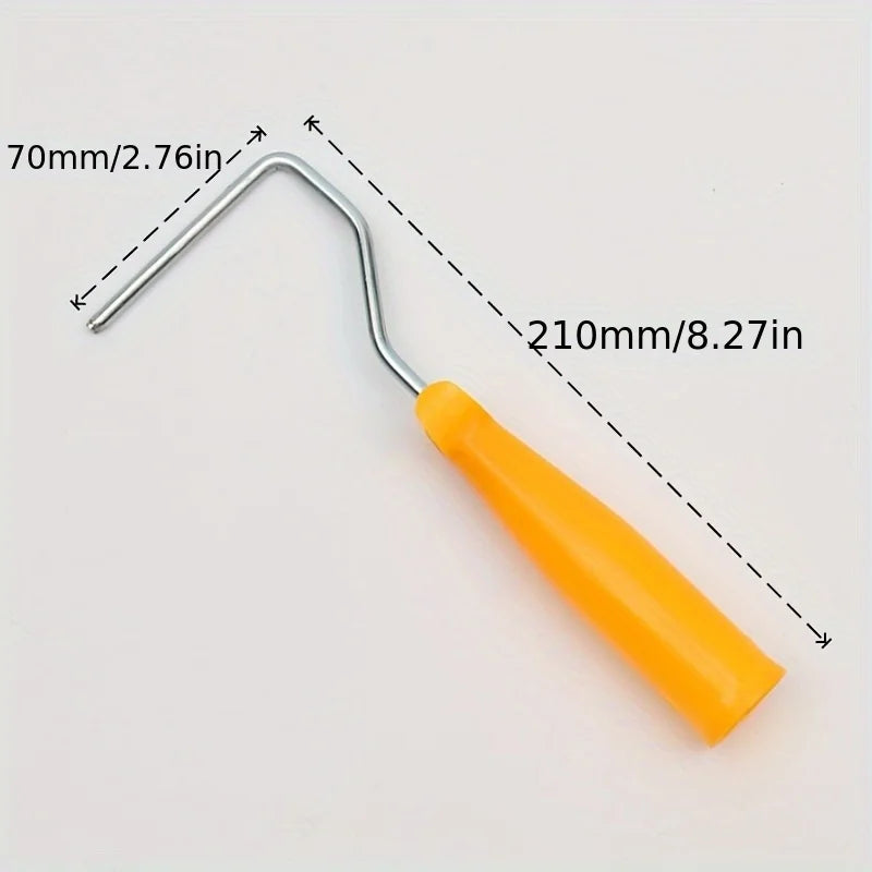 10 paint roller sets and 1 handle, 4 inches, paint roller tool set, metal, plastic, fabric material Qme