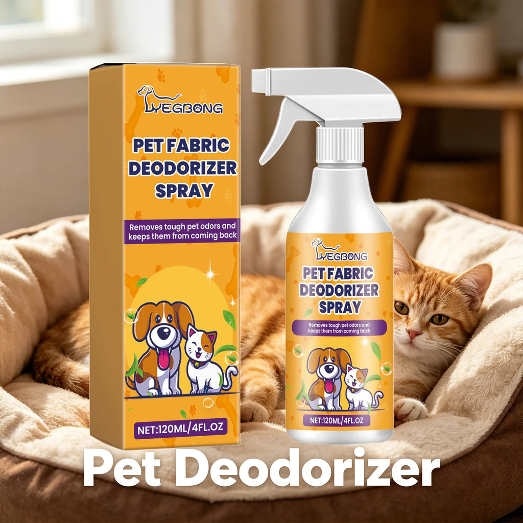 Pet Deodorizing Spray Removes Odors Freshens Air Long Lasting Fragrance Mild Ingredients Air Freshener & Pet Fabric Odor Remover Qme