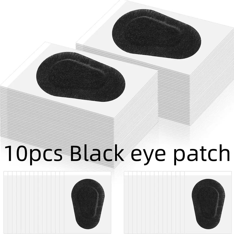 10/30/50/100pcs Cute Adhesive Eye Patches Shading Strabismus Children Correction Protect Eyesight Sterile Eye Pad Qme 10pcs black