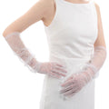 Women Sexy Vintage Tulle Gloves Lace Summer Drive Cycling Breathable Qme A