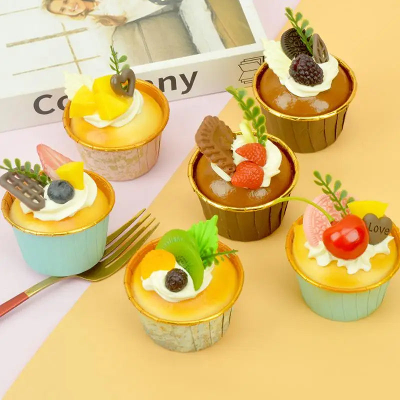 1pcs Fake Cake Soft Flavor Cake Model Simulation Props Food Model Cabinet Decoration Wedding Props Scale Model Decoration Qme