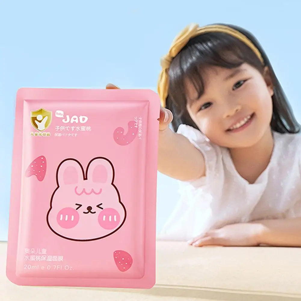 Cute Animal Cartoon Sheet Masks Childrens Spa Facial Masks Nourish For All Skin Types Gentle Moisturizing Brighten Mask Skincare Qme