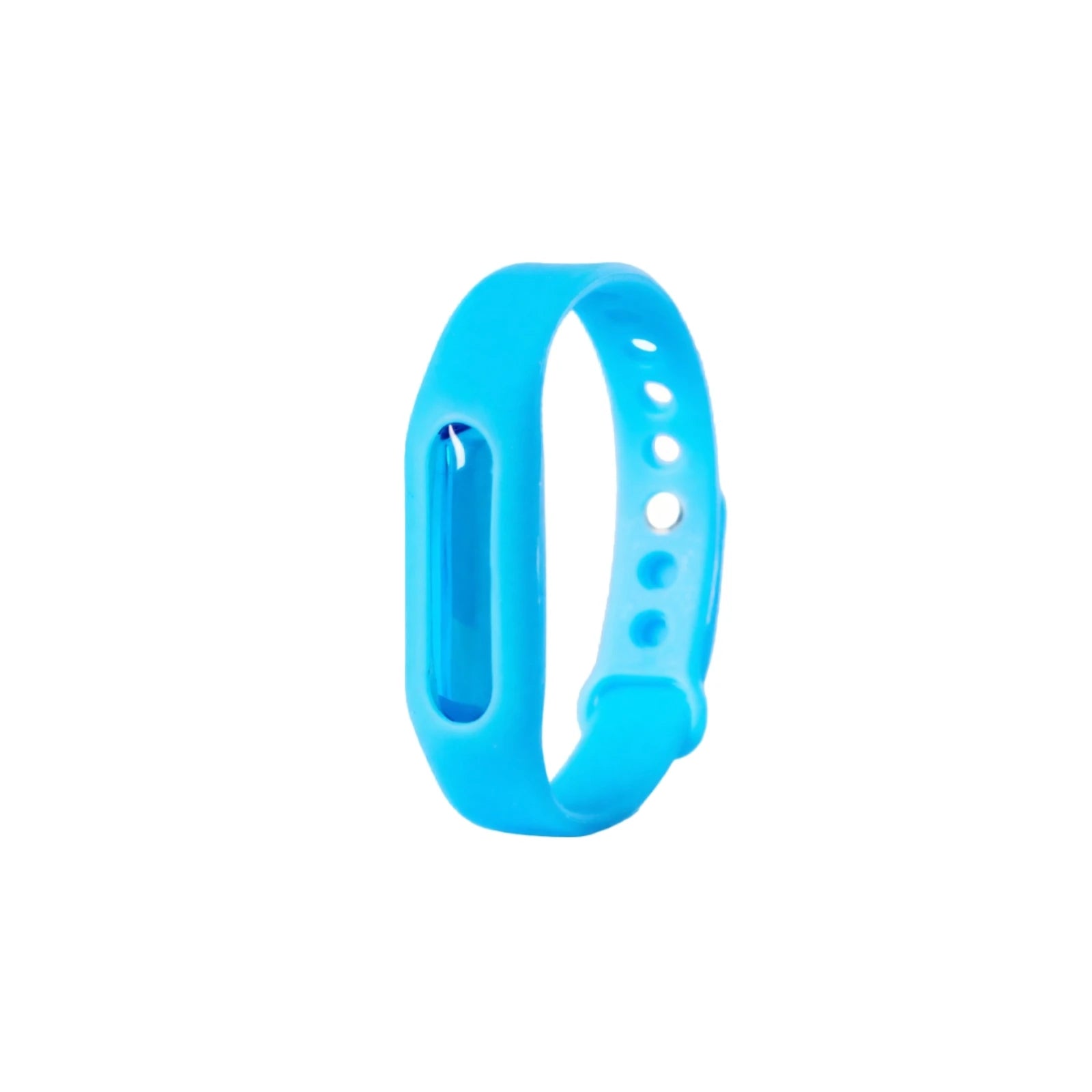 Mosquito-repelling Bracelet Essential Oil Waterproof Silicone Safe Wristband Portable Pest Artifact Tool (capsule color random) Qme Blue
