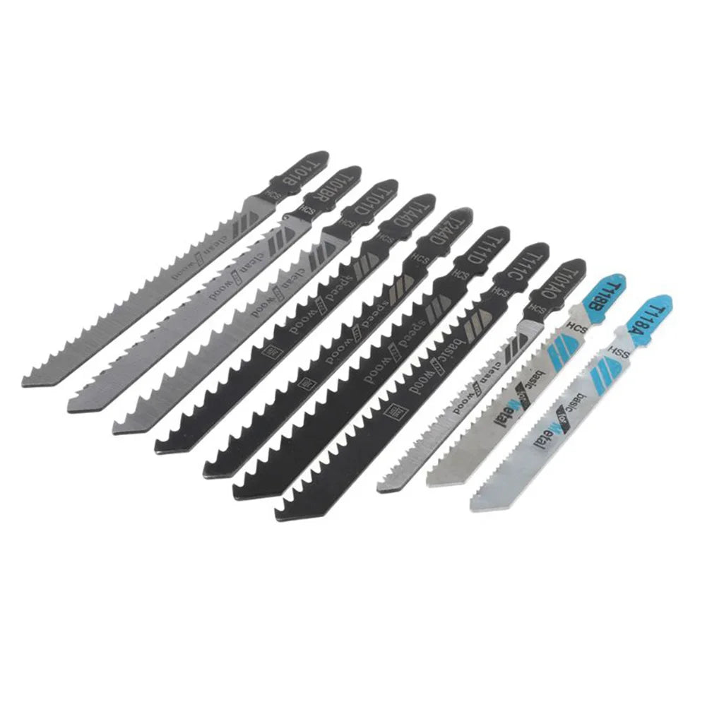 10pcs Multi-Purpose Electric Saw For Blades Jigsaw For Blades High Carbon Steel For Woodworking Metal Plastic Machines Qme
