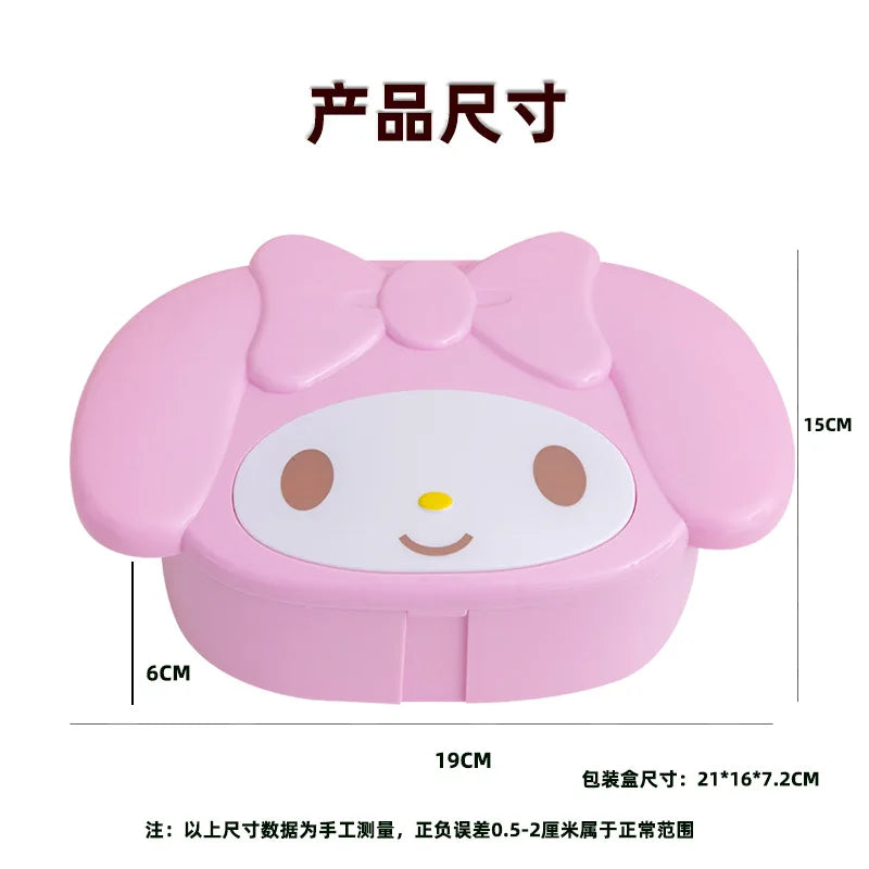 Hello Kitty Kuromi Jewelry Box Small Plastic Student Holiday Gifts Qme 3
