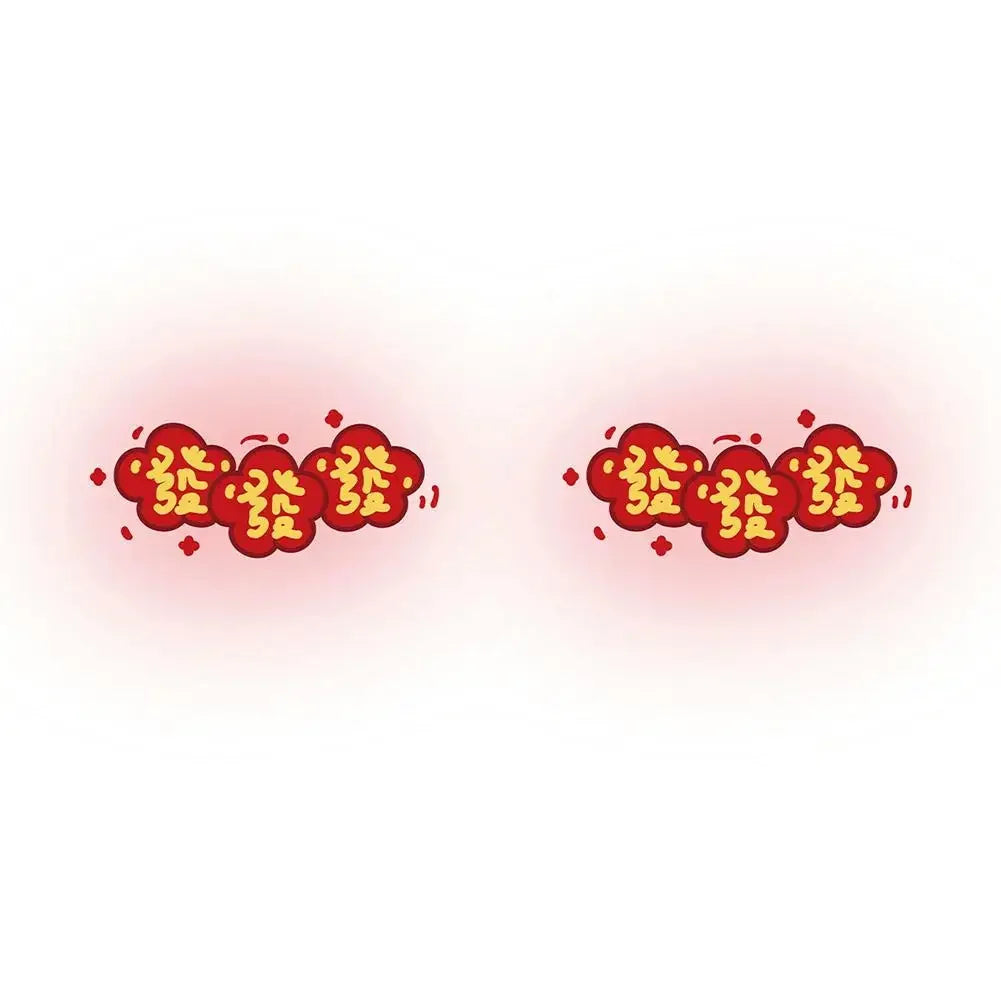 2026 New Year Face Decals Easy-Apply Festive Makeup Stickers For Parties Temporary Waterproof Facial Decor Tattoo Accessori M3M6 Qme B CN