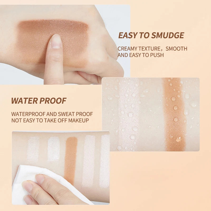 Clear Concealer Waterproof Sweat Proof Durable Fixation Fitting Qme