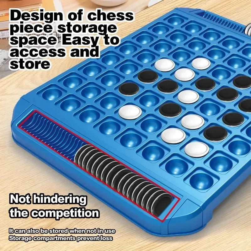 Dual-Side Flip Board Strategy Game for 2 Players Logic Training Educat for 2 Players Logic Training Educational Brain Teaser Toy Qme