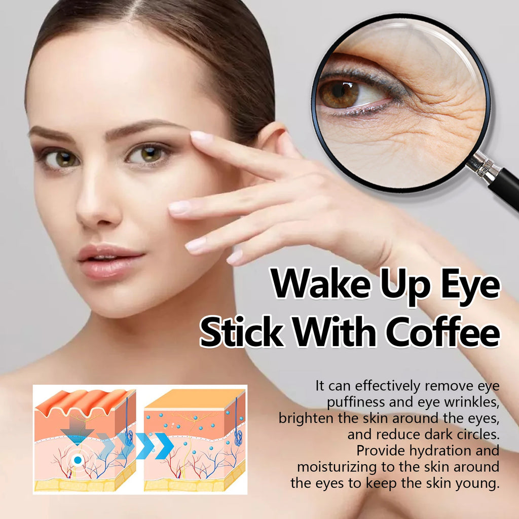 Caffeine Eye Stick Fade Dark Circles Eye Cream Firming Removal Puffiness Nourishing Moisturizing Lightening Eye Cream Stick Qme