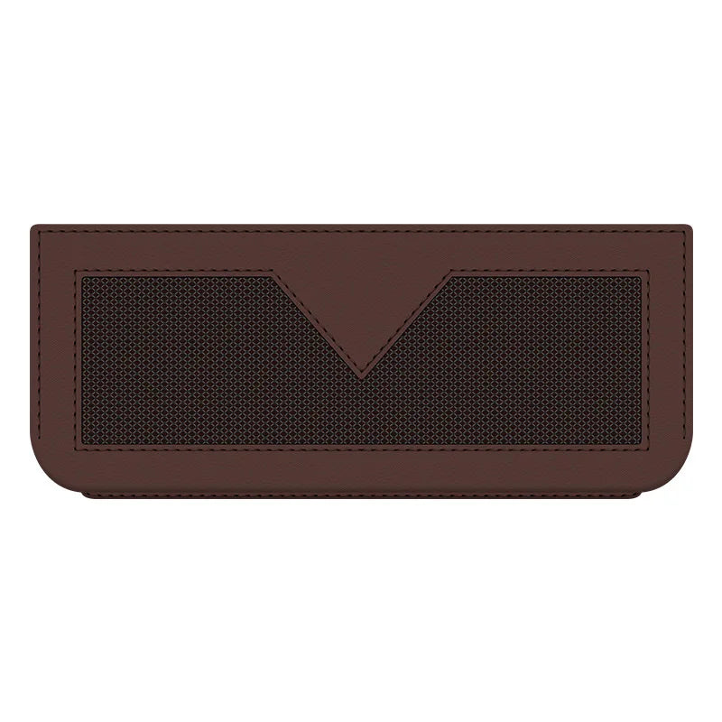 Car Storage Bag Mobile Phone Paste-type Multi-functional Mesh Pocket Qme Brown