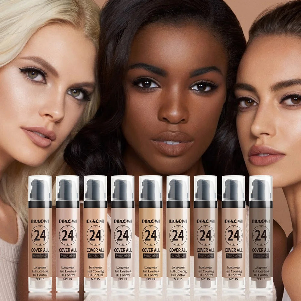 Professional Makeup 9-color Waterproof Moisturizing Liquid Fully Qme