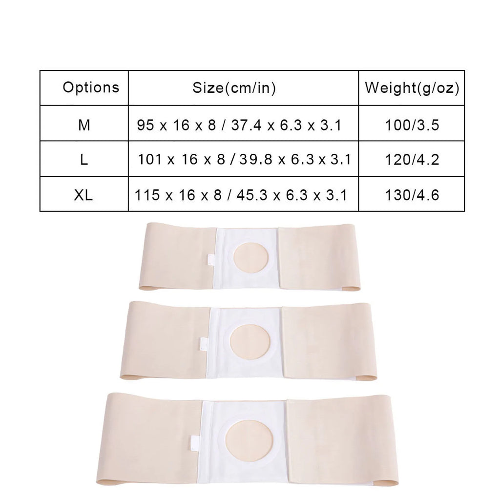 Ostomy Abdominal Brace Belt 3 Sizes Ostomy Belt Unisex Ostomy Hernia Support Belt Abdominal Brace Ostomy Belt Qme