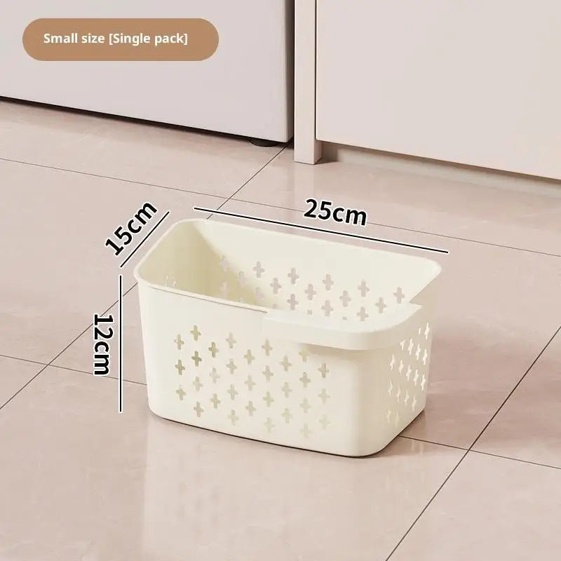 Household Laundry Basket Bedroom Bathroom Storage Large Capacity Qme White S