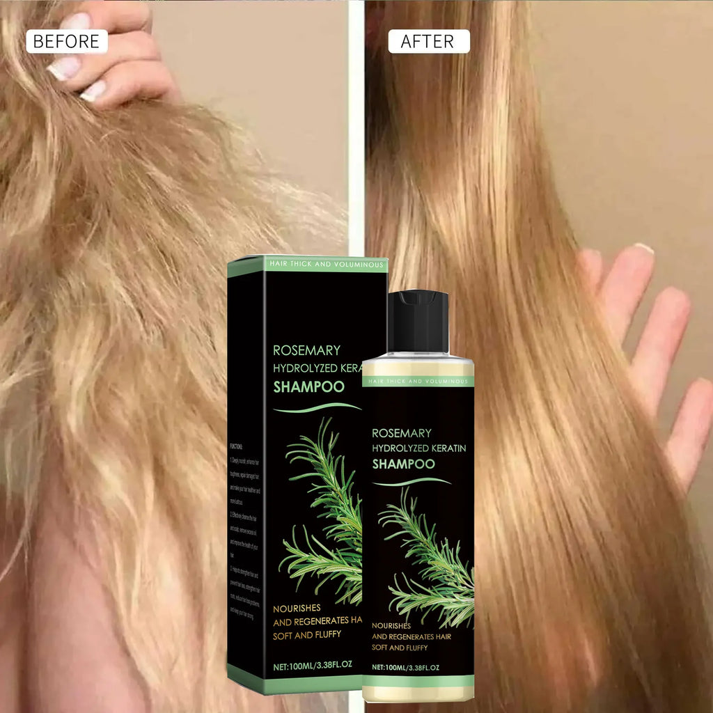 Organic Rosemary Shampoo for Hair Growth Natural Thickening & Strengthening Shampoo with Hydrolyzed Keratin Hair Care Qme