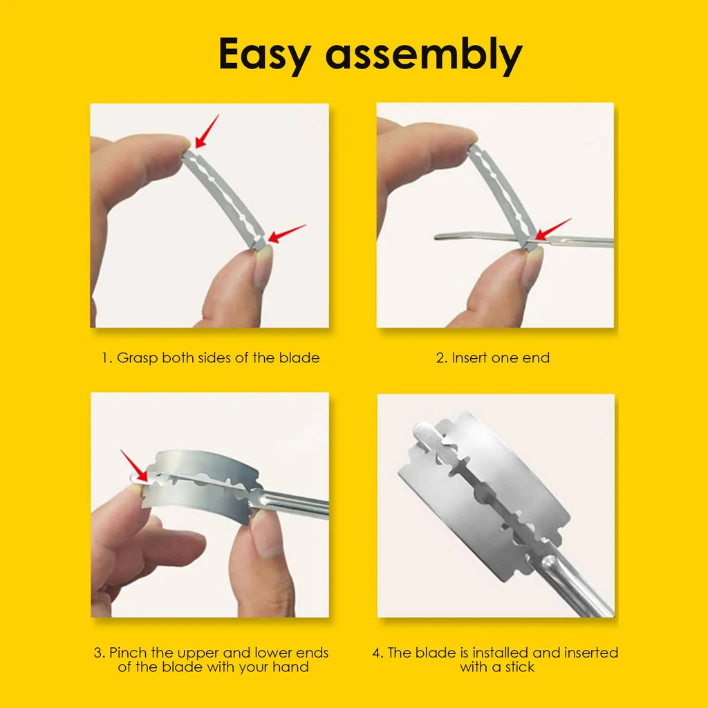 Stainless Steel Bread Lame Bread Knives and Dough Scoring Tool Lame Slashing Tools Bread Scorer Tool with Replaceable Cutters Qme