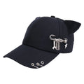 Fashion Hiphop Cat Ear Baseball Cap Rivet Pin Peaked Spicy Girls Qme Style 2