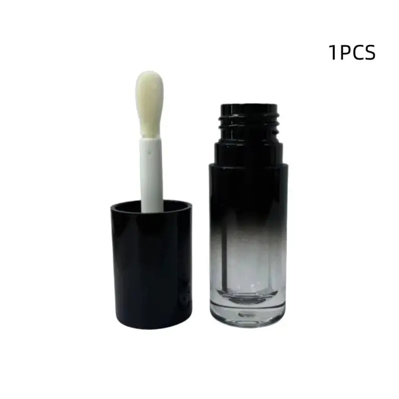 1 Empty Lip Gloss Tubes Round Thumb Brush Container Bottles Tube Used Qme B1