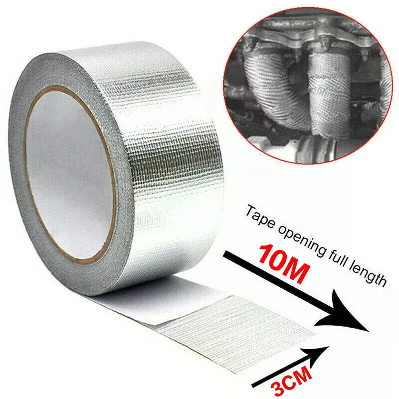 10m Aluminum Foil Tape Temperature Resistant Insulation Manifold Qme