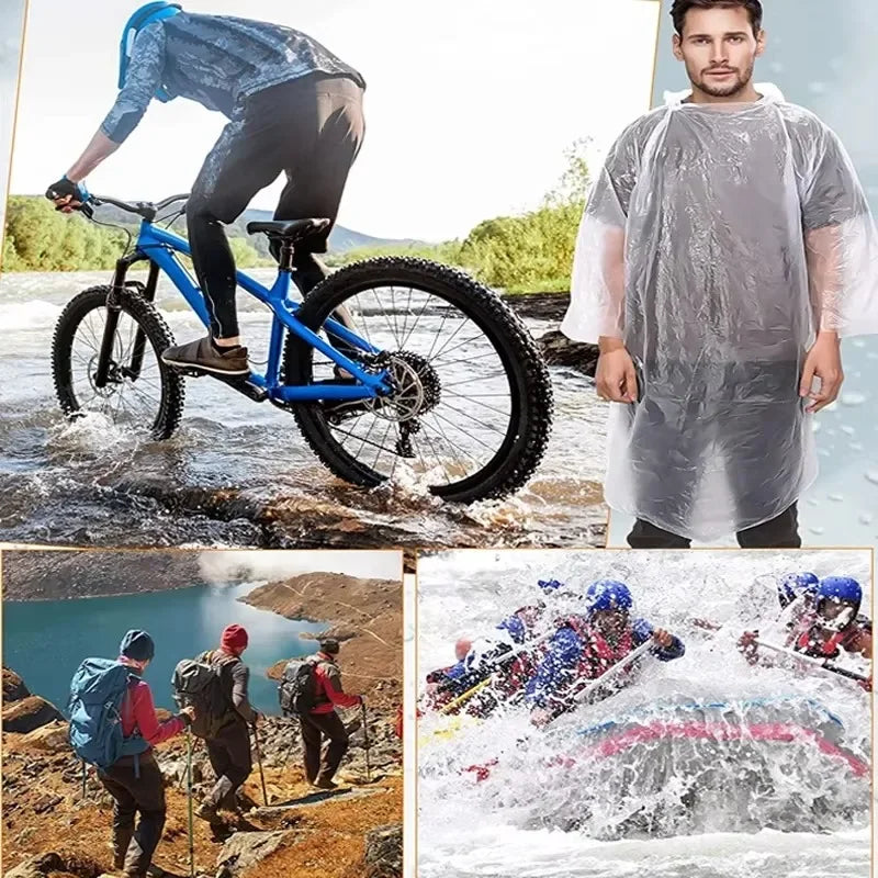 Disposable Waterproof Raincoat Outdoor Hiking Mountaineering Qme