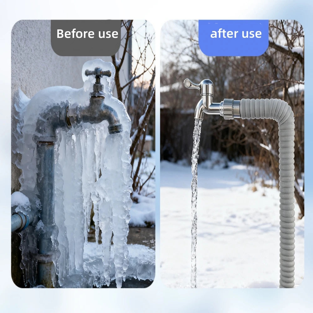 Winter Pipe Frost Protection Cover Self Adhesive Thickening Pipeline Waterproof Mildew Thermal Insulation Foam Sealing Strip Qme