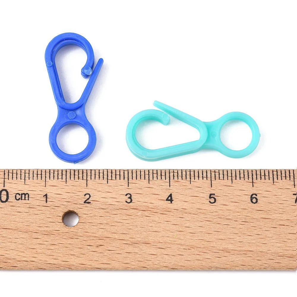 PandaHall 50/500Pcs Plastic Lobster CLaw Clasp Hook Trigger Clip Buckles For Keychain Key Ring Bracelet DIY Jewelry Making Qme
