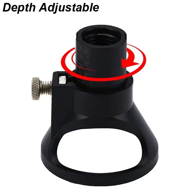 Rotary Router Milling Cutter Guide Attachment Twist Drill Bit Wood Carving Tool Kit Dedicated Locator Woodwork Tool for Dremel Qme