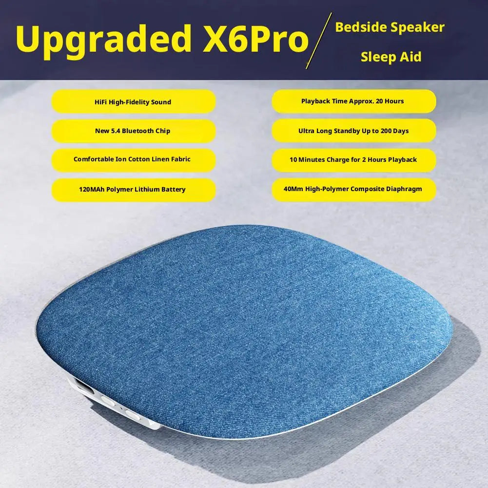 Under Pillow Speaker Sleeping Bluetooth Mini Bone Conduction White Qme