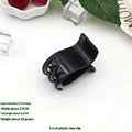 Frosted Kawaii Hair Claw Clip Women Kids Girls Stylish Qme Black