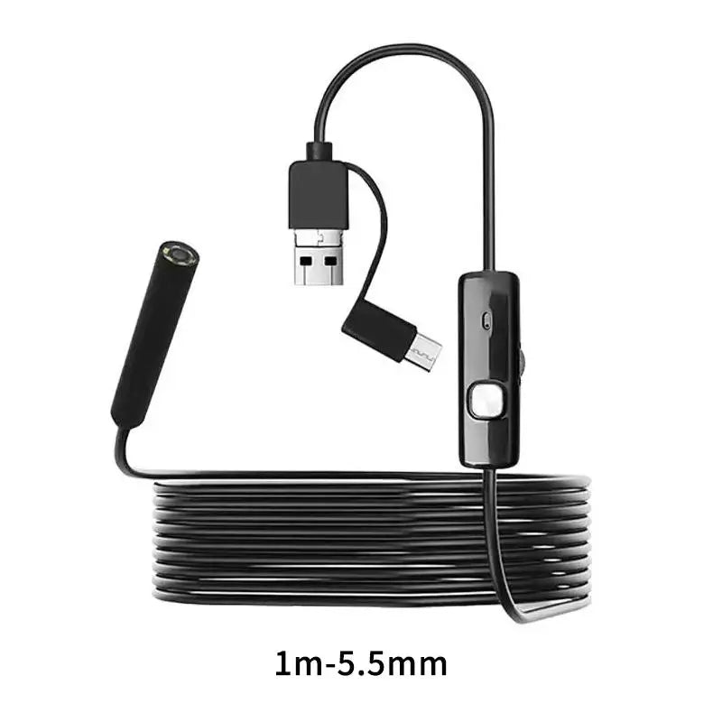 1 Mini Borescope Camera Wired 100w Pixel USB Typec Android Lens Qme