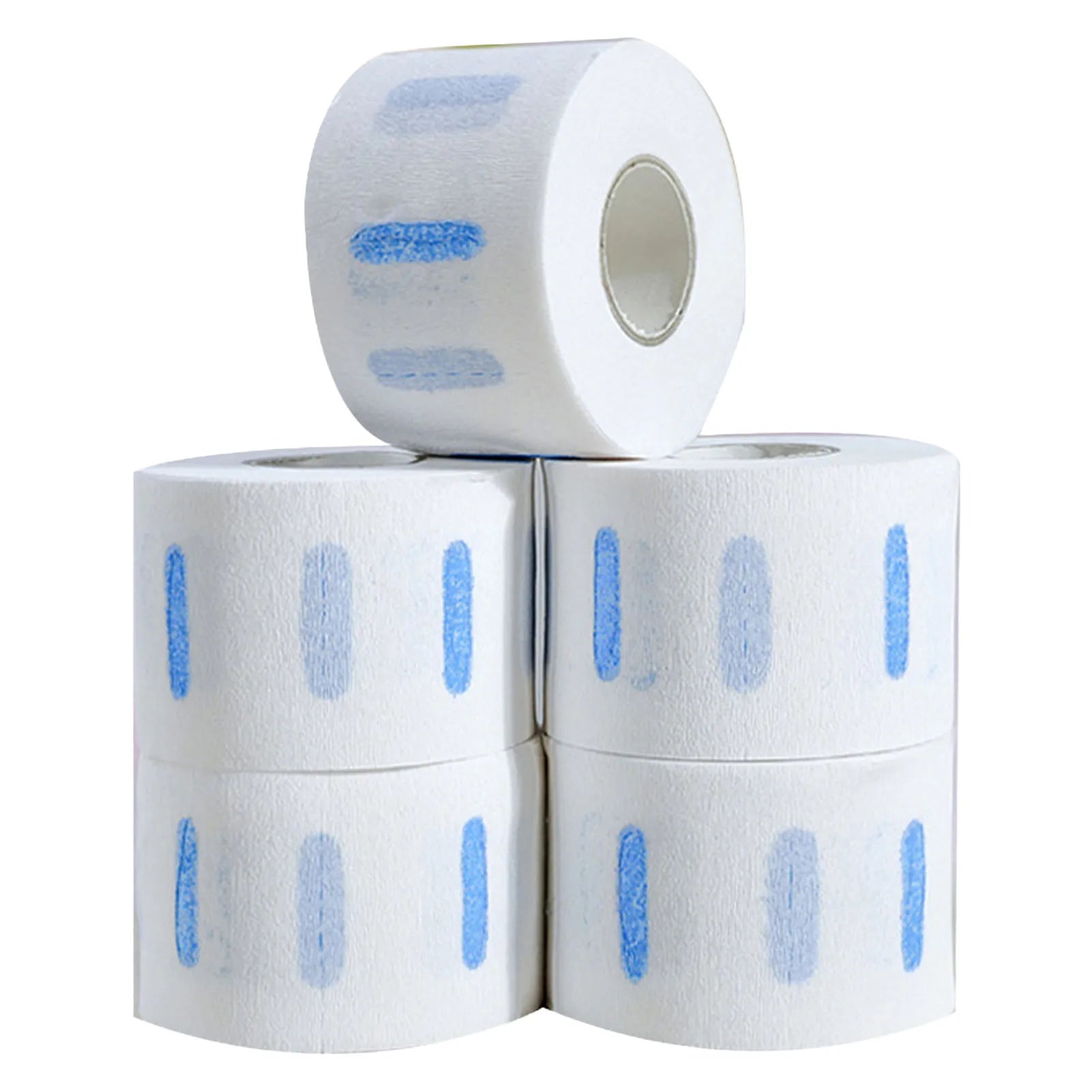 5 Rolls Neck Strips White Professional Stretchy Barber Neck Strips Paper Hairdressing Tool for Hair Cutting White Neck Strips Qme as pic