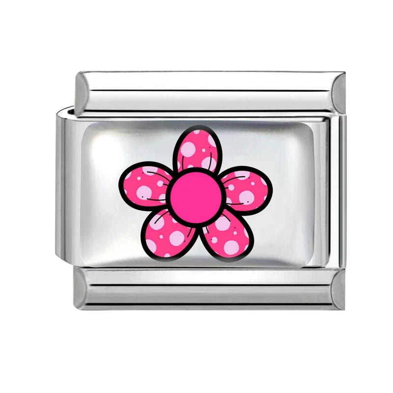 Wholesale Fashion Pink Love Heart Butterfly Planet Dice Cherry