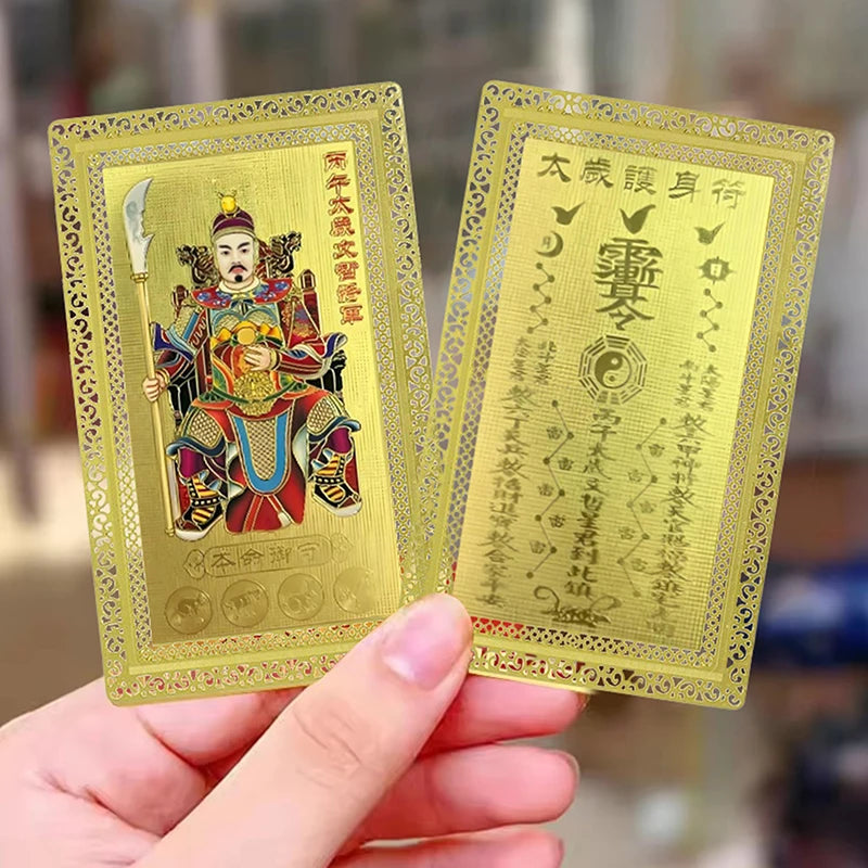 2026 Tai Sui Amulet Card Feng Shui Prayer Gold Exorcism Protection Qme