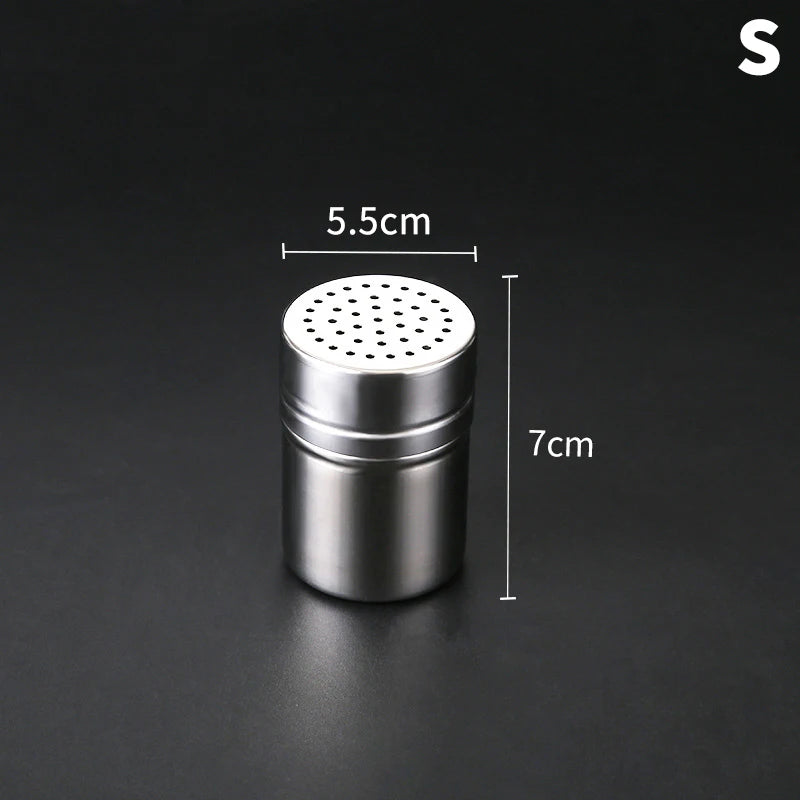 Multipurpose Stainless Steel Seasoning Jar Salt Sugar Bottle Kitchen Qme small