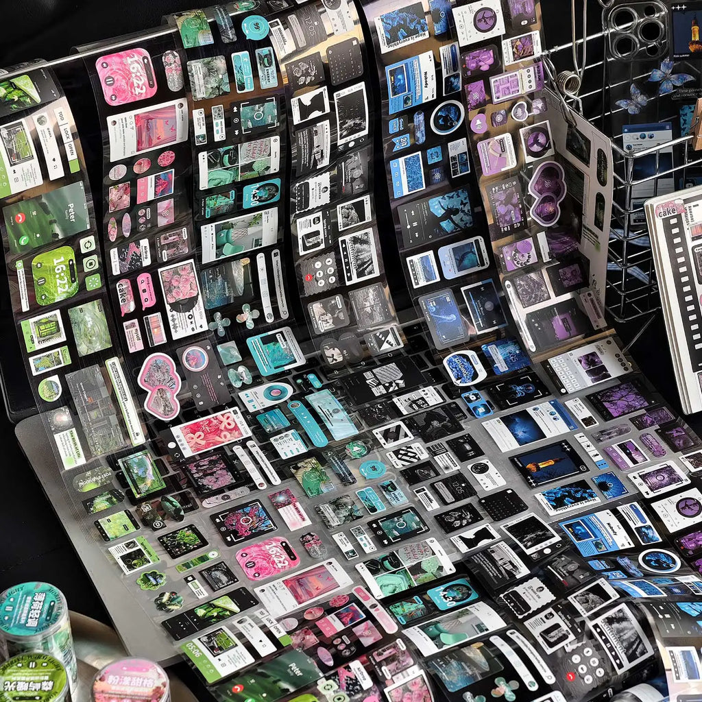 6x200cm Movie Film Theme Landscape Washi Tape DIY Scrapbooking Collage Junk Journal Sticker Hand Account Label Masking Tape Qme