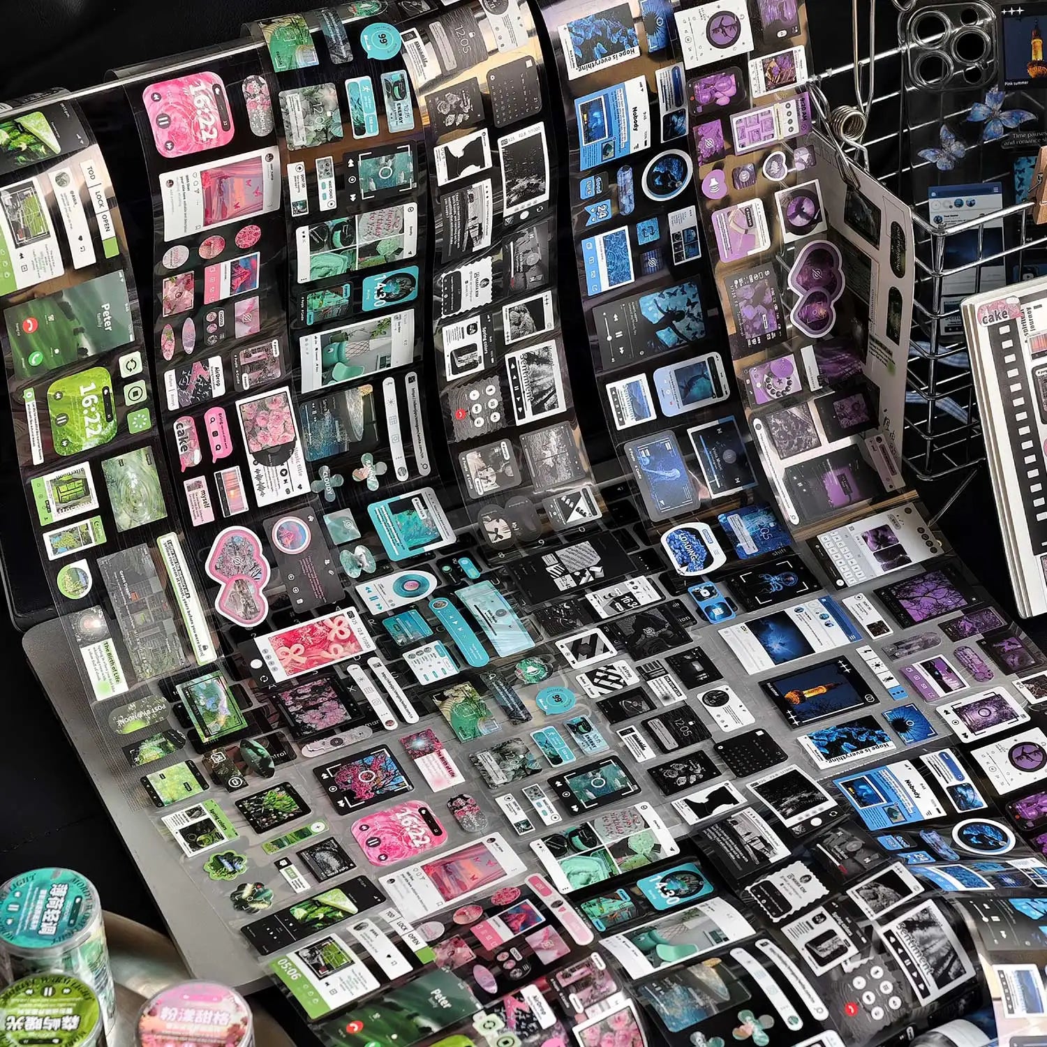 6x200cm Movie Film Theme Landscape Washi Tape DIY Scrapbooking Collage Junk Journal Sticker Hand Account Label Masking Tape Qme