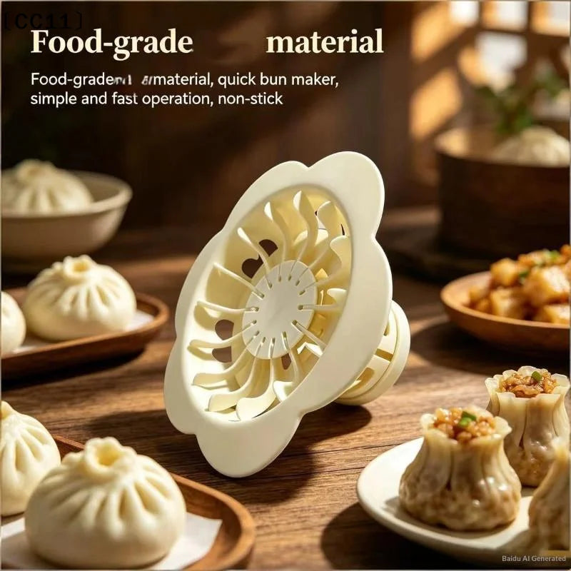 Flower Shaped Bun Dumpling Machine Chinese Baozi Steamed Simple Qme Default Title