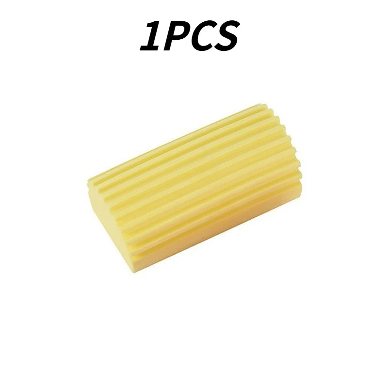 Magic Dust Eating Sponge Multi-Purpose Cleaning Sponge Brush For Window Blinds Kitchen Home Cleaning Tools Qme yellow 1PCS