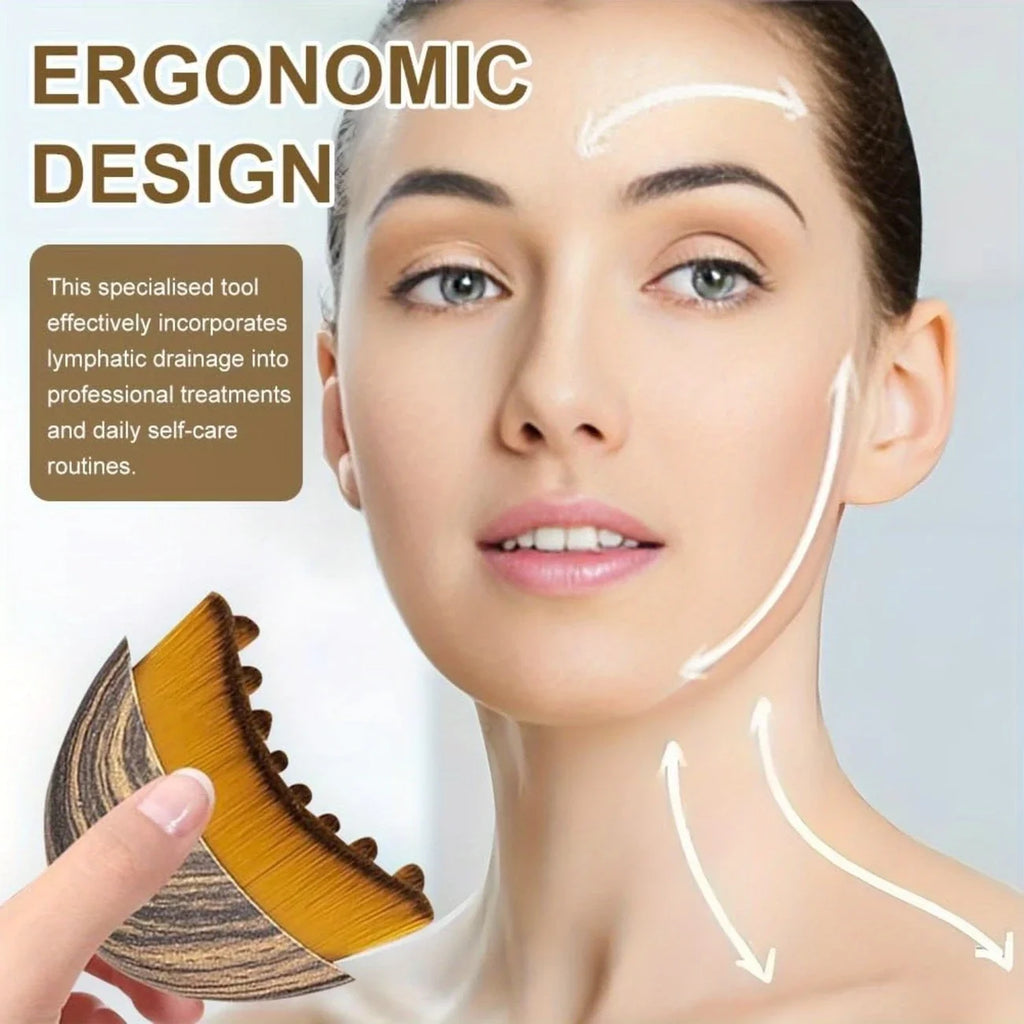 Lymphatic Contour Face Body Brush Massager Dry Brushing Chin&jawline Qme