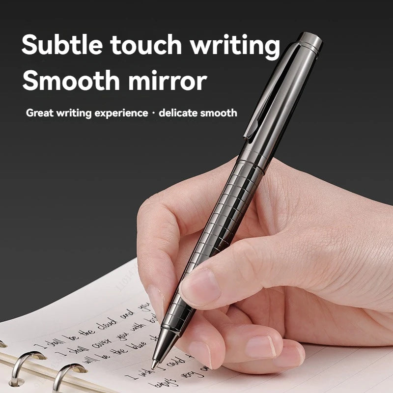 Advanced Business Metal Gel Pen With Black Finish Medium Point 0.5mm Black Ink,Durable,For Office,Professional Design Qme