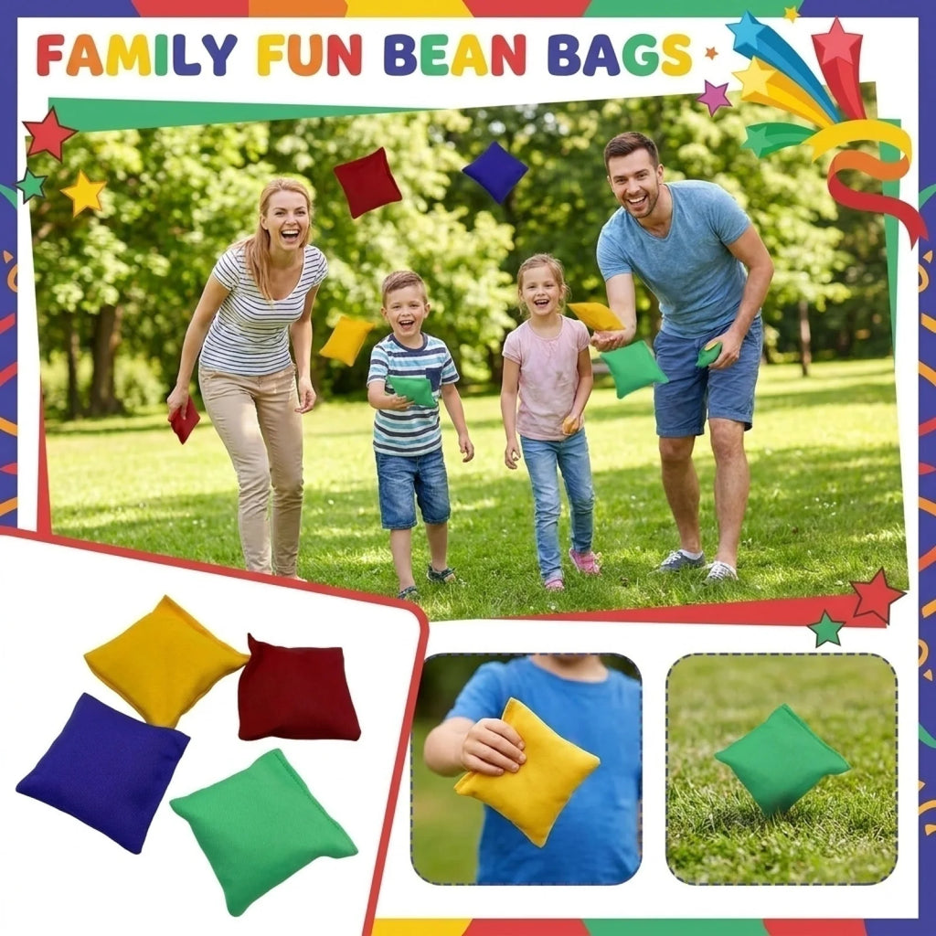 1Pc Random Color Mini Bean Bags Colorful Portable Cloth Sandbag Toss Toy for Kids and Adult Interactive Plaything Fun Game Prop Qme