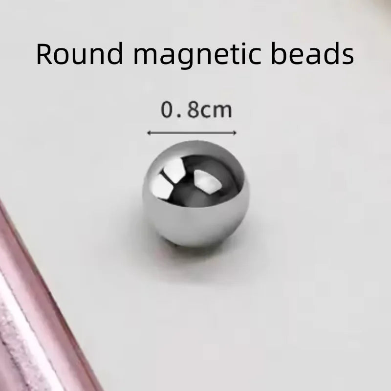 Rotating Automatic Glass Bead Cat's Eye Magnet Beginner Friendly Super Strong Magnet Rotating Cat Eye Nail Magnet Qme 1pcs