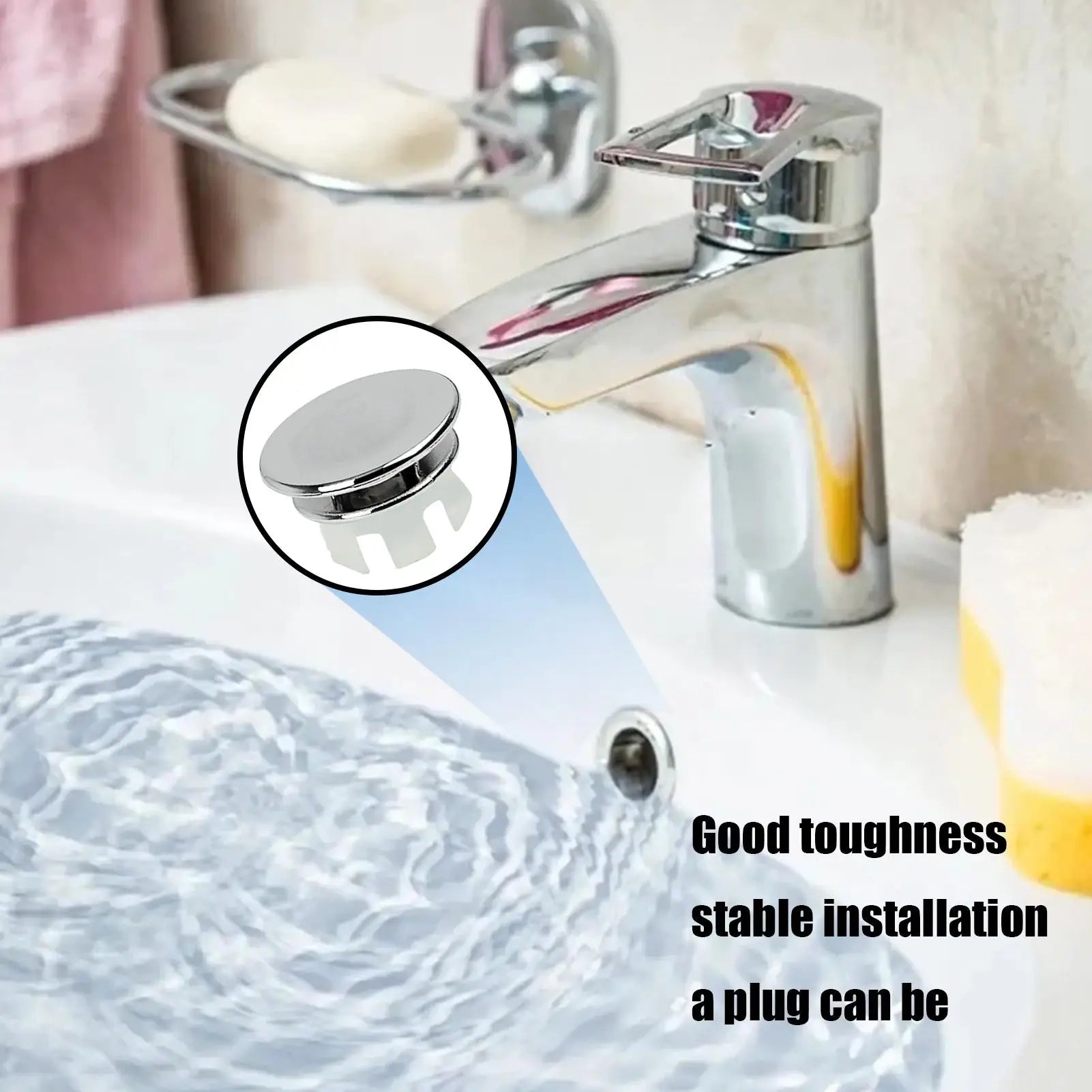 1PC Sink Overflow Cap Sink Basin Overflow Trim Ring 22-24mm Double Layer Vanity Sink Overflow Cap For Kitchen Sink Qme