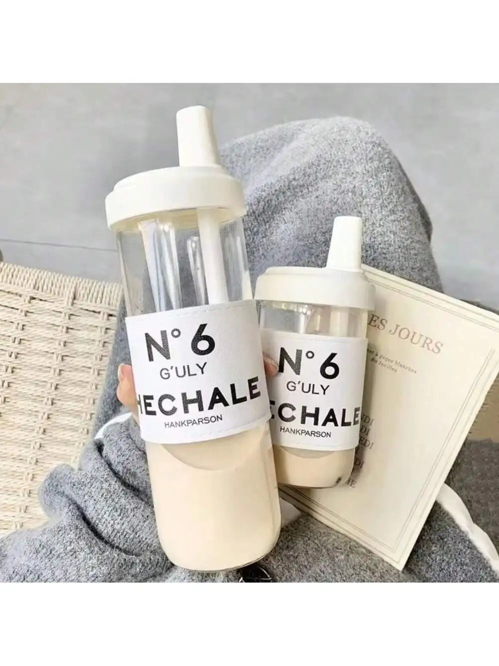 Water Bottles Straw Cup Juice Milk Plastic Lid Bubble Tea Coffee Cups Qme