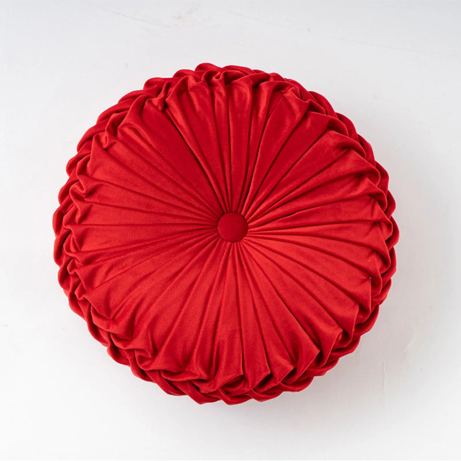 35cm Round Shaped Pillow Solid Color Drifting Window Tatami Cushion Thickened Soft and Comfortable Chair Cushion Home Sofa Decor Qme Other Red