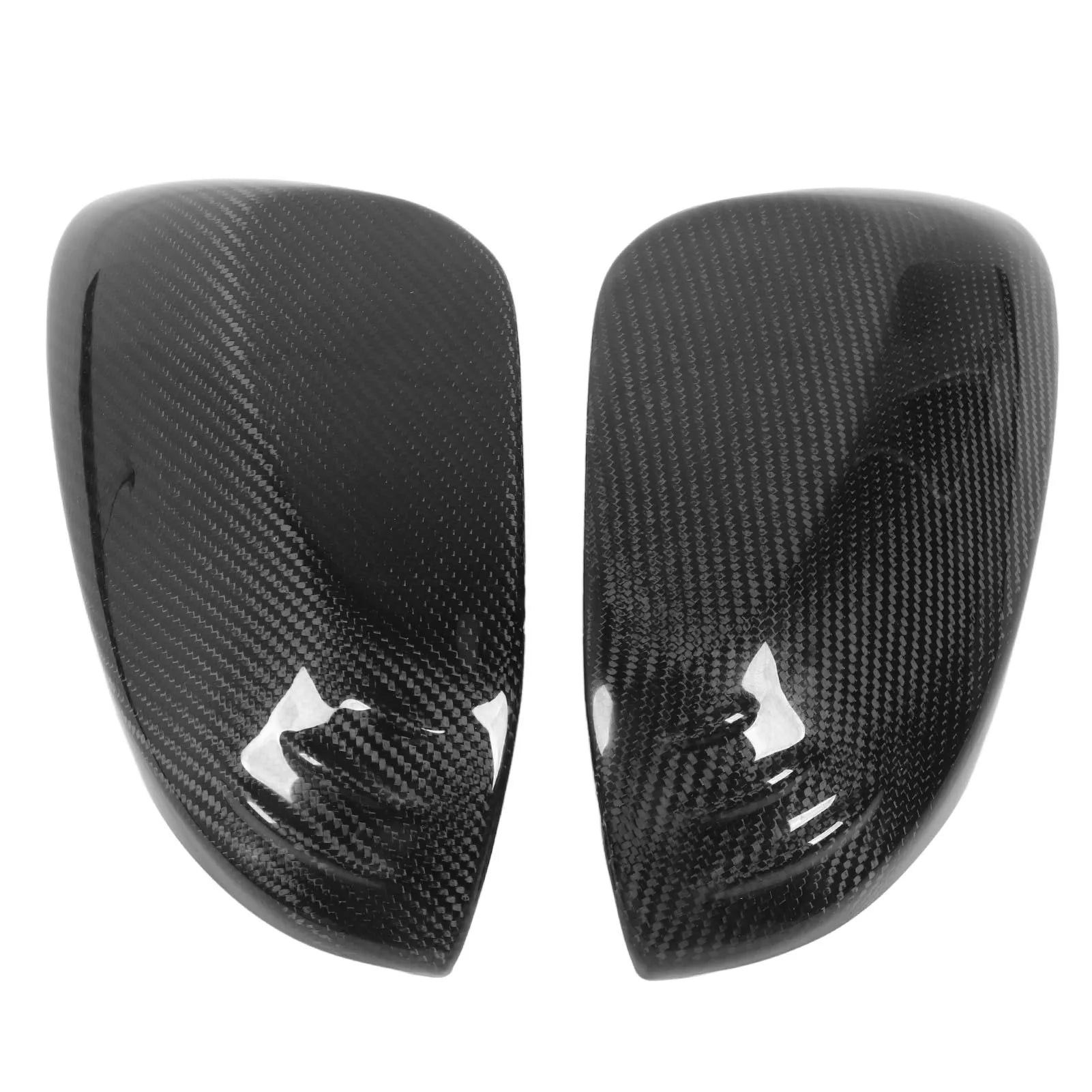 2PCS Car Side Rearview Mirror Cover Real Carbon Fiber Left Right Glossy for Toyota Corolla 2019 + Yaris GR 2020 + Qme