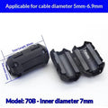 5 Ring Wiring Cable Clamp Tools 3 5- Toroidal Core Ferrite Bead Clip Qme 7mm 10pcs