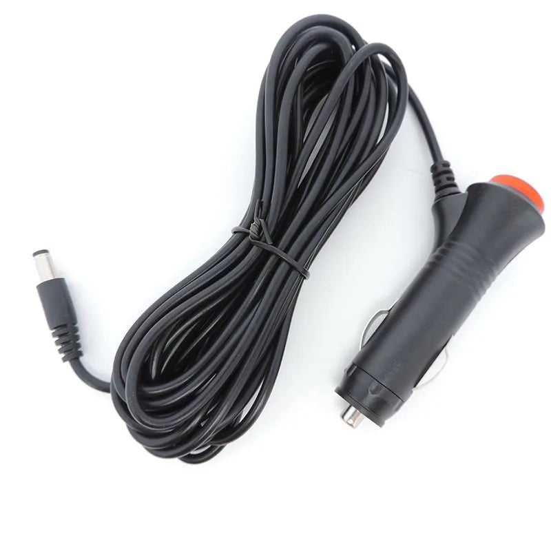 4pcs DC 12V 24V Car Adapter Charger Lighter Power supply extension cable Plug Cord Switch For Car Monitor Camera 3.5mm Qme